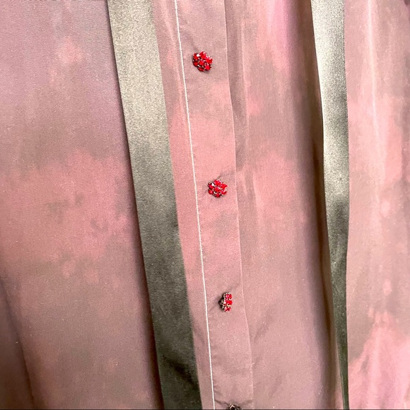 Marc Jacobs Purple Cotton Button Down Blouse - Picture 4 of 10